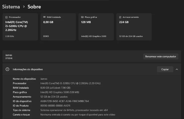 Notebook i5 8gb ram 224gb ssd - Foto 4