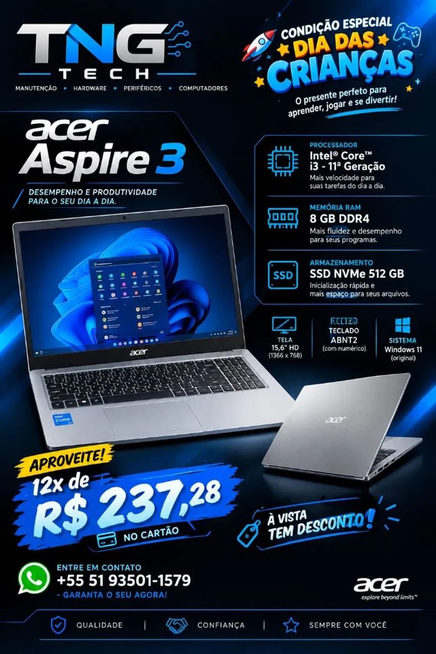 Notebook Acer Aspire 3