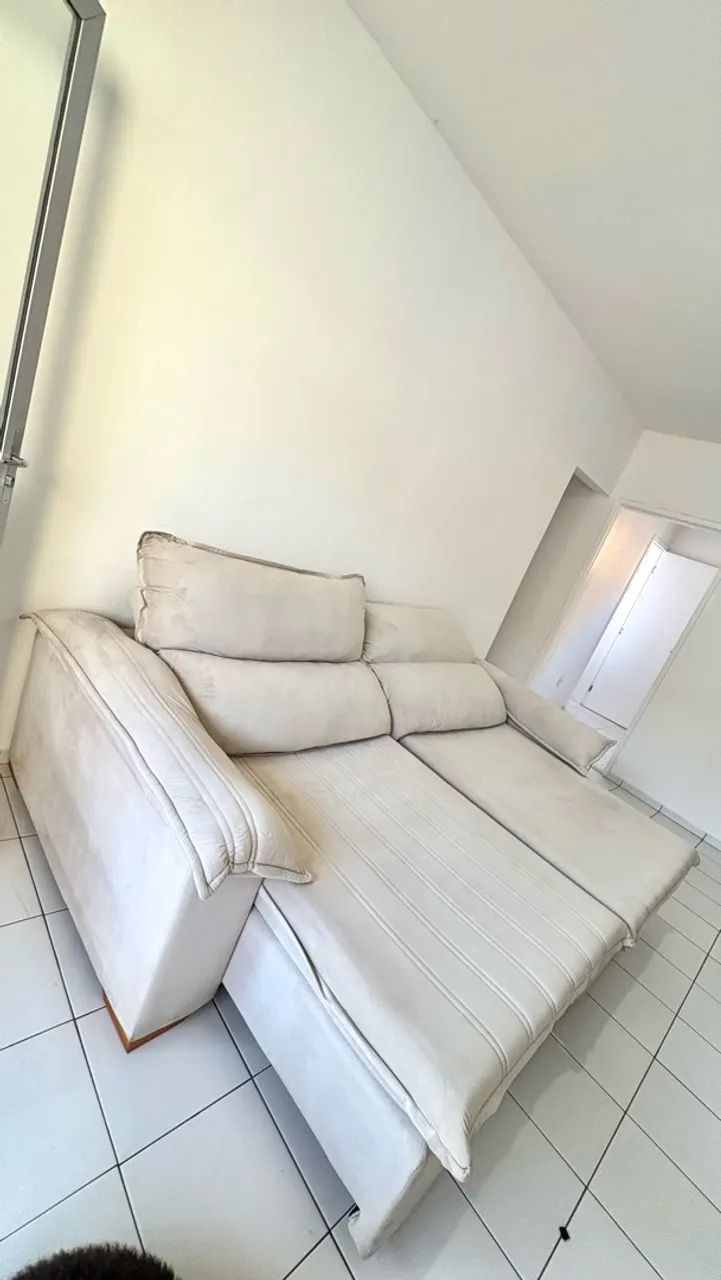 Sofá Retrátil Gigante Off-White - Superconfortável e Espaçoso! - Foto 3
