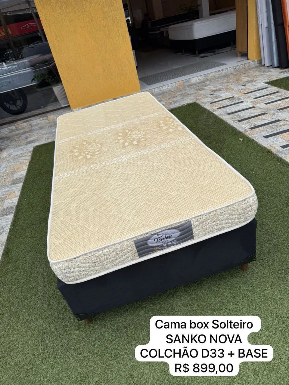 Cama Box Solteiro SANKO NOVA - ENTREGA 
