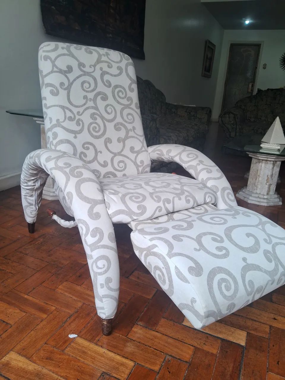 Poltrona reclinavel com apoio pés 