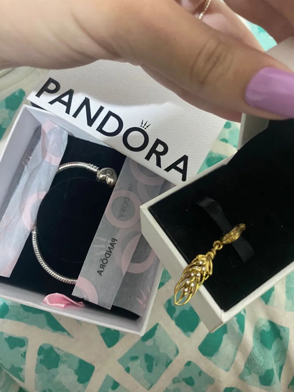 Pulseira Pandora + Berloque Ouro - Foto 2