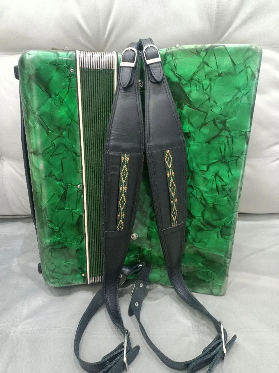Gaita/sanfona/acordeon Scala 120 baixos "IMPECÁVEL" - Foto 5