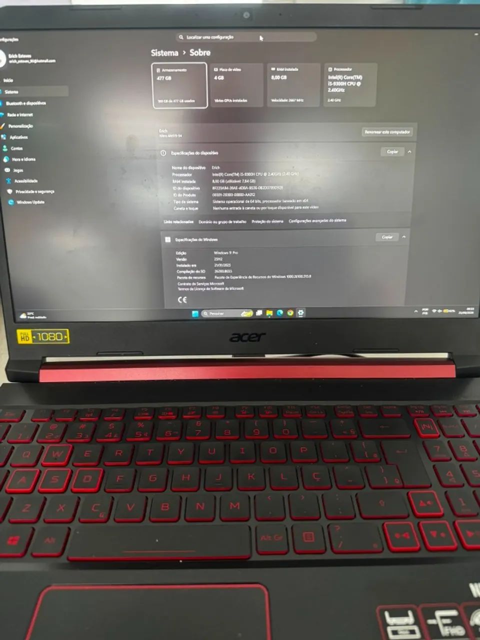 Notebook Gamer Acer Nitro 5 - Foto 2