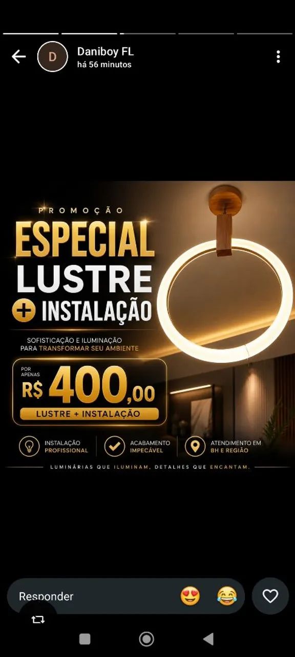 Instalação e Manutenção de Iluminação. - Foto 4