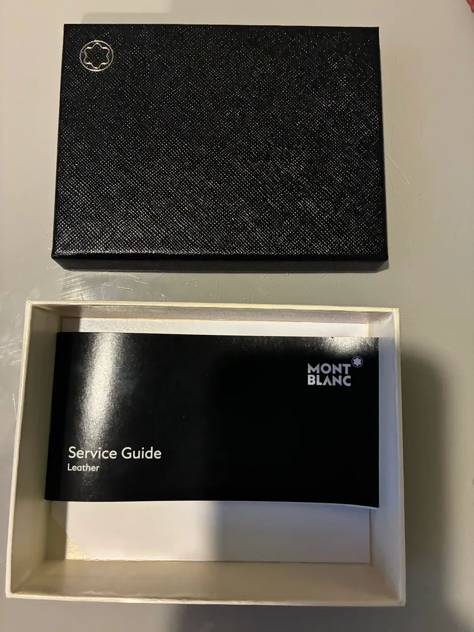 caixa preta texturizada Montblanc