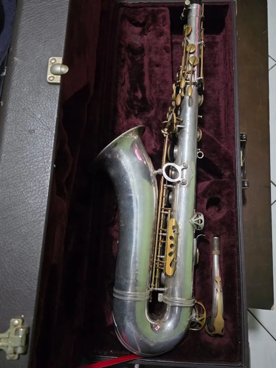 Sax Tenor Jupiter JTS 889 Dual Tone Silver/Gold c/ Case Original