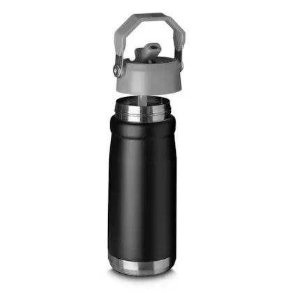 Garrafa Térmica 650ml Flip Straw Bottle - Foto 2