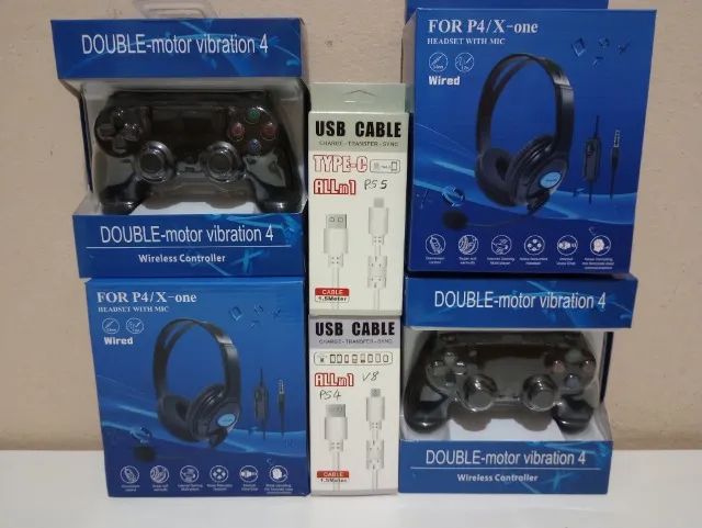 controles novos p/ ps4, tv game e celular - Foto 2