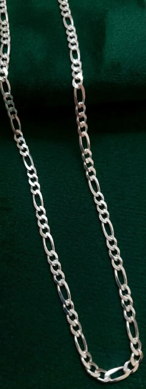 Corrente masculina prata 925 - Foto 4