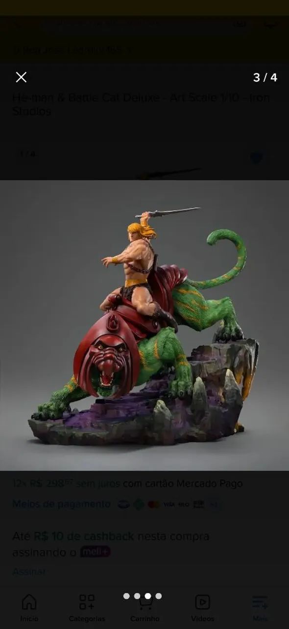 He-man e gato guerreiro ironstudios  - Foto 3