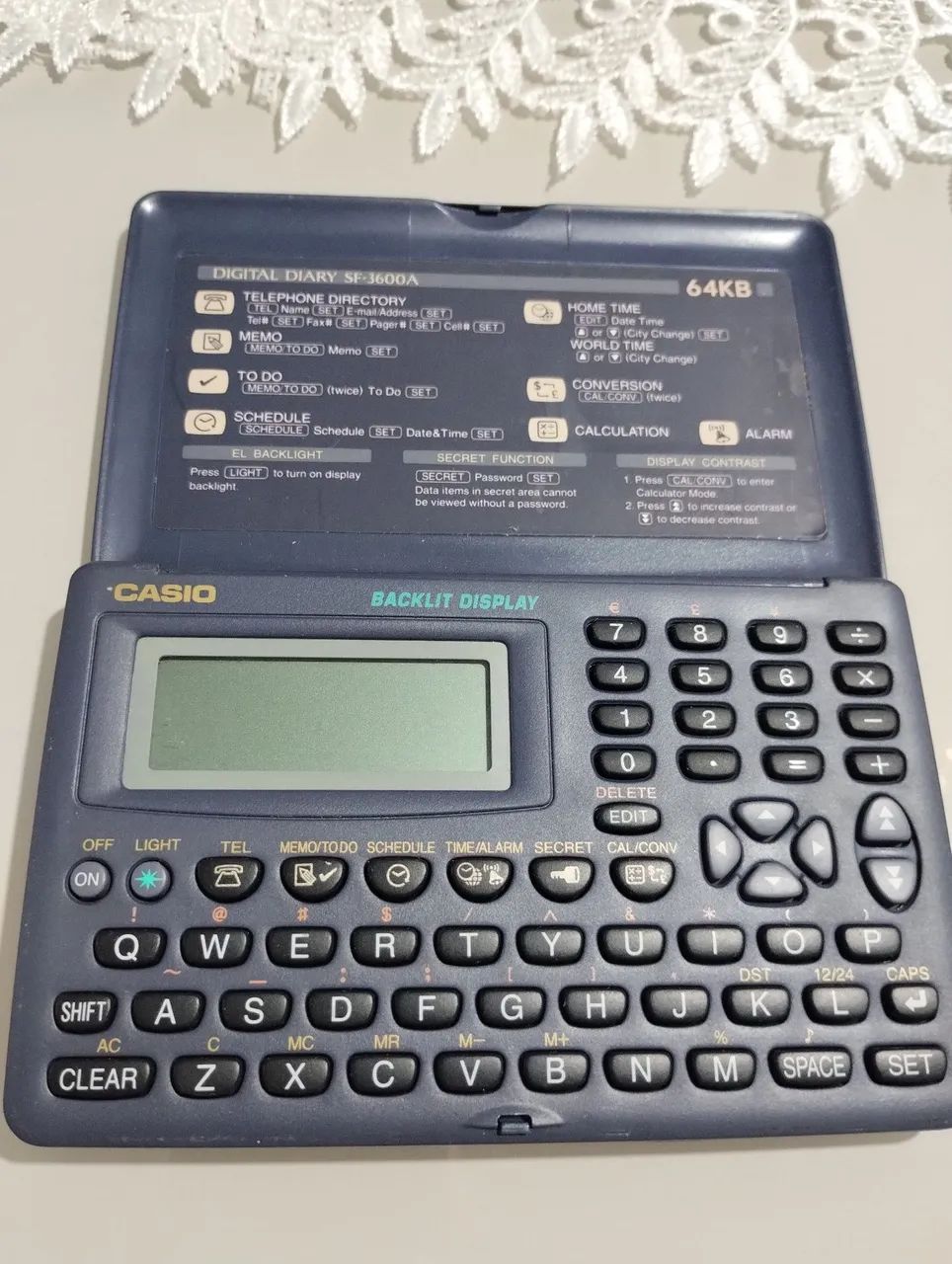 Casio digital diary SF-3600a agenda digital item colecionador  - Foto 3