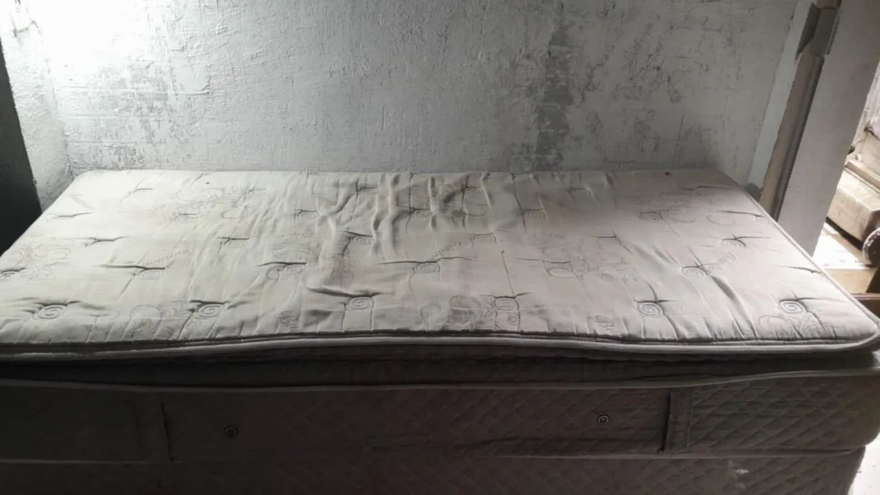 Cama box baú solteiro com colchão  - Foto 3