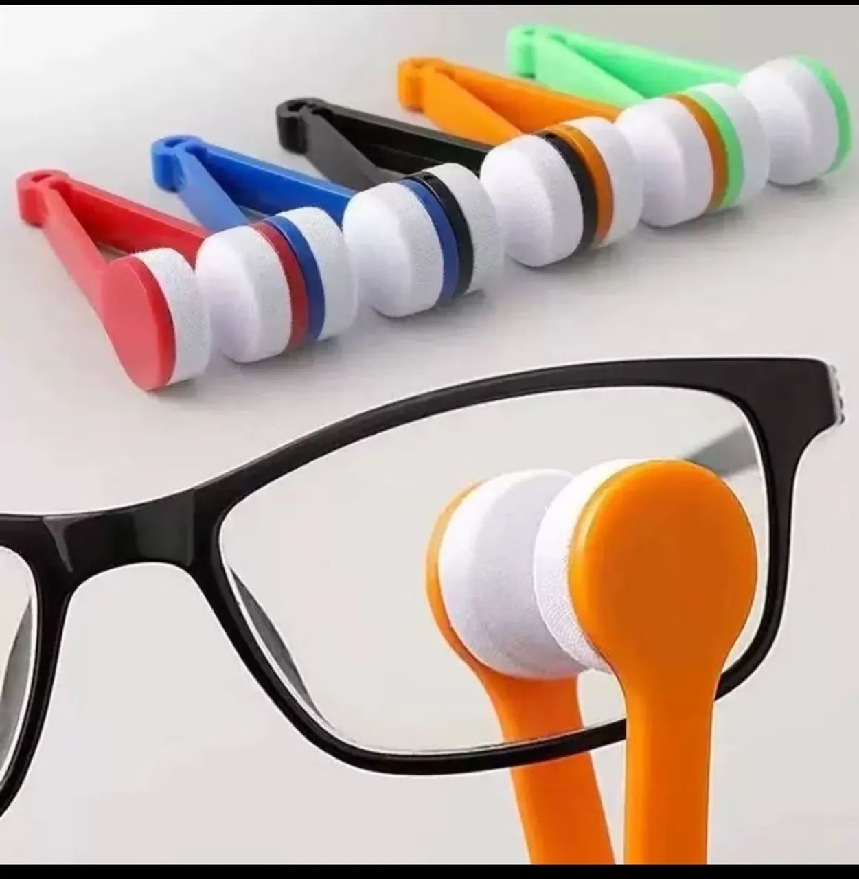 Escova limpador lentes óculos 