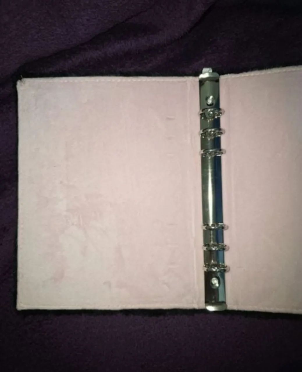 binder a5 - preto e rosa - pelúcia - Foto 5