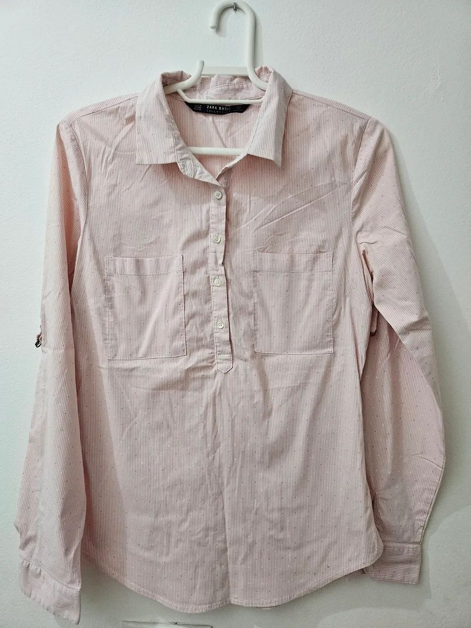 Camisa social rosa Zara M