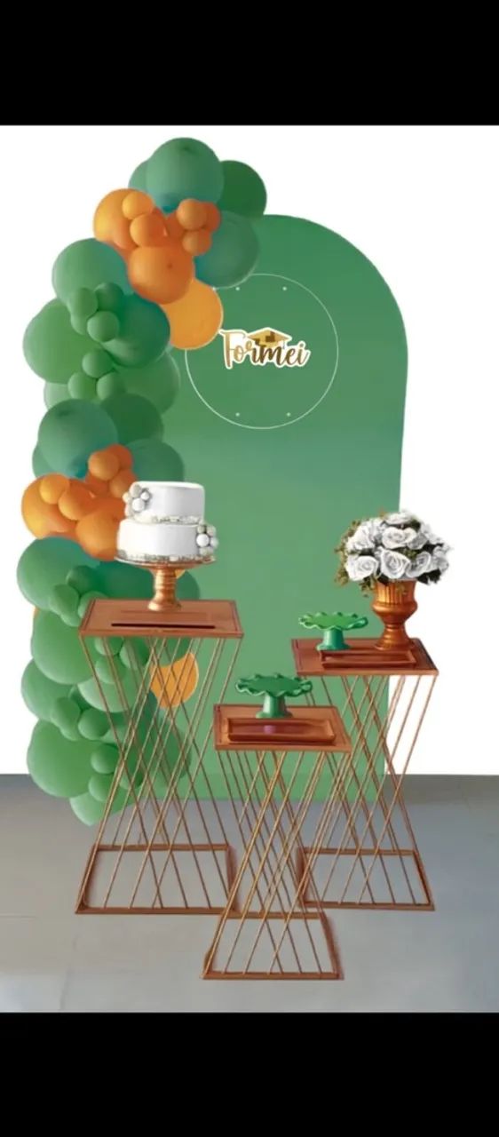 Trio de mesas para decoração  - Foto 2
