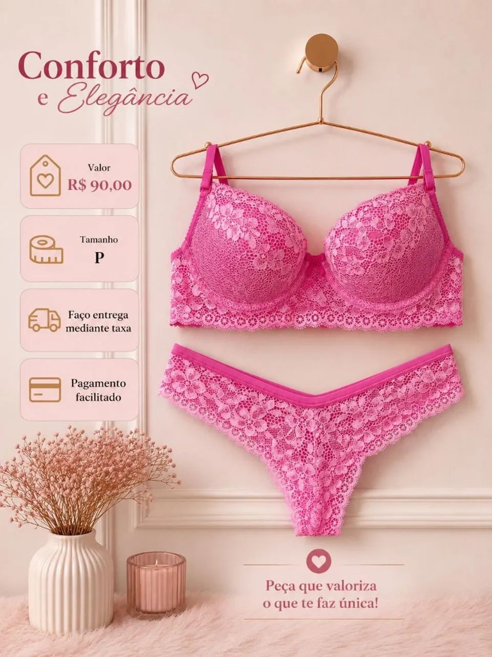 Kit calcinha e sutiã 