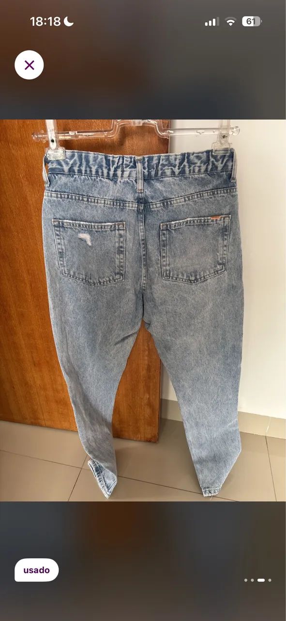 Calça jeans mom destroyed 36 - Foto 2