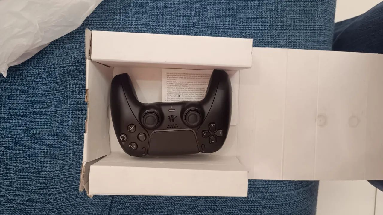 Controle ps5 dualsense preto com caixa  - Foto 5