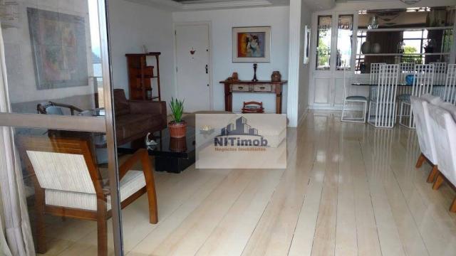 Ótimo apartamento frente mar, muito amplo beirando 280 m2, mobiliado, com sala, sala intim - Foto 12