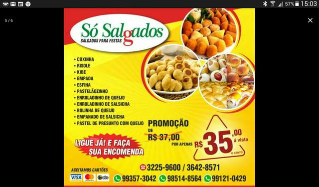 Sosalgados salgadinhos para festas