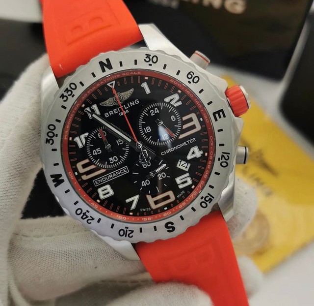 Relógio Breitling Endurence Borracha Novo 