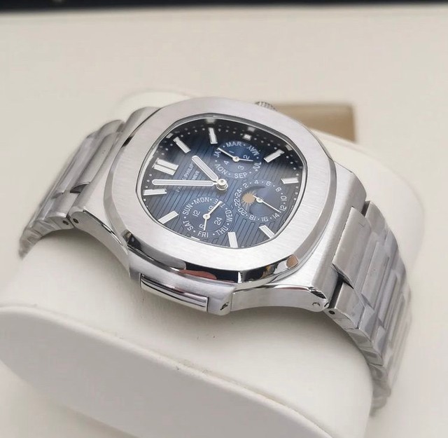 Relógio Patek Philippe Nautilus Fases da Lua Automático Novo - Foto 3