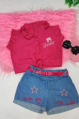 Conjunto Roupa Infantil Barbie