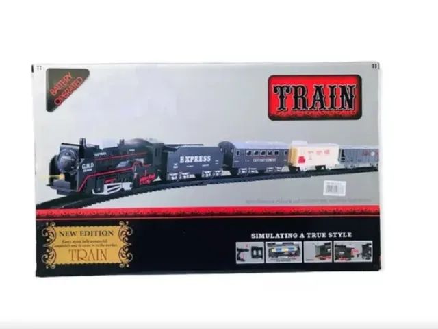 Brinquedo Trenzinho A Fricção Conjunto Trem Locomotiva Carga