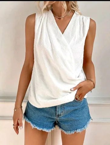 Blusa Feminina P Off White - Foto 2