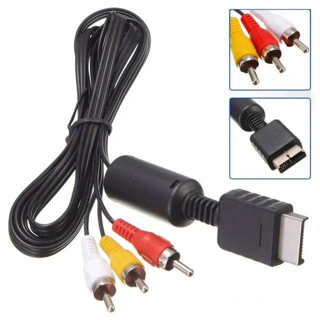 Cabo Av Audio Video Rca Playstation Ps2 Ps3 - Foto 4