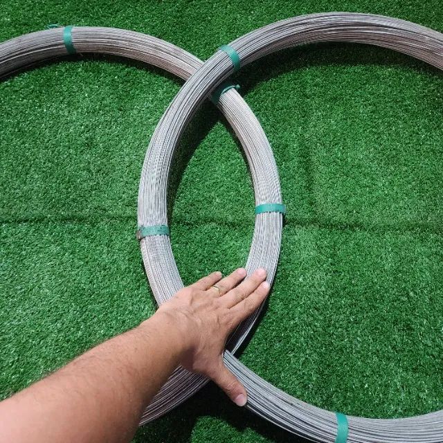 Arame ovalado galvanizado para cerca e frutas 500m - Belgo Frutifio - Foto 4