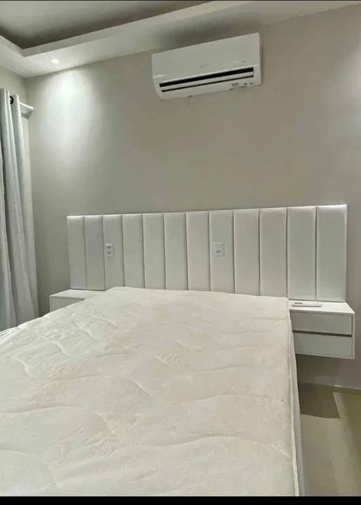 Cabeceira de Cama Box Casal em Couro - Foto 4