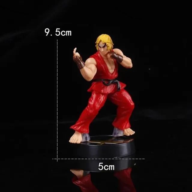  Bonecos Ryu e Ken do Game Street Fighter Miniaturas Figura 2pcs - Foto 2