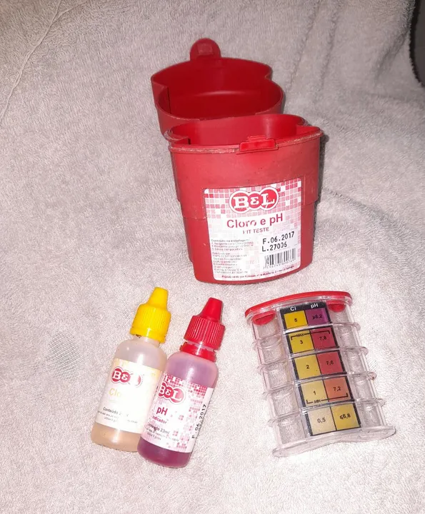 Kit Teste de Cloro e pH para Piscina - B&L