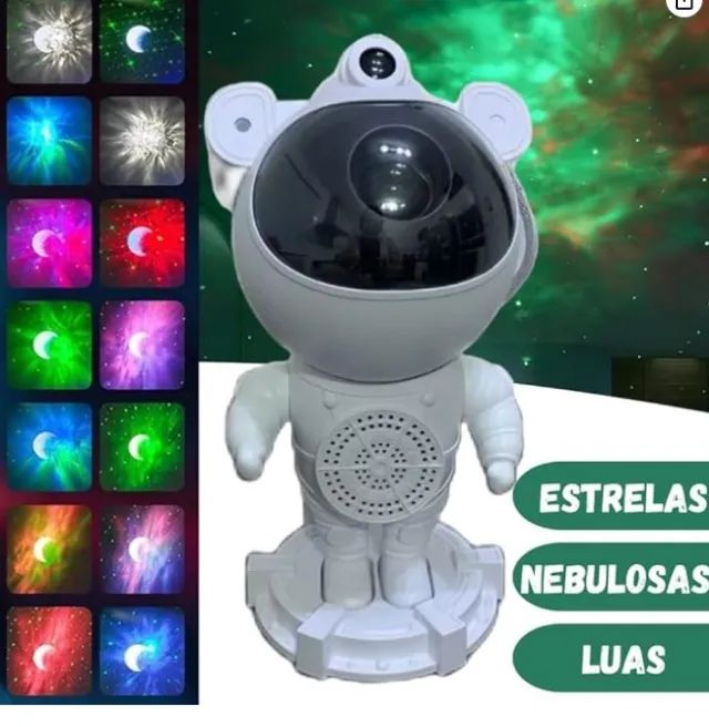 Projetor Astronauta Com Som Bluetooth Robô - Foto 2