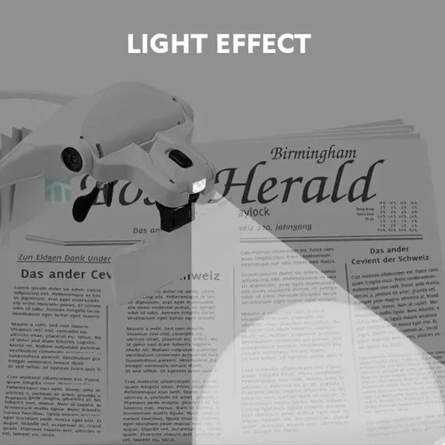 Lupa com Led de iluminação com 5 Lentes - Foto 2