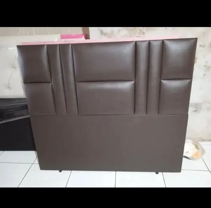 Cabeceira de Cama Box Casal em Couro - Foto 2