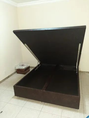 CAMA BOX BAÚ CASAl 138x188 BLINDADO