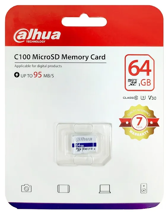 Cartão Memória Dahua 64GB MicroSD 009250