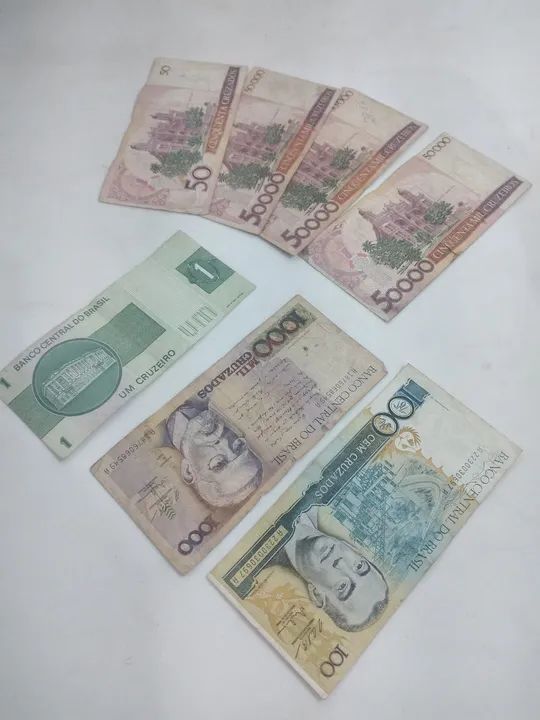 Notas  antigas de Cruzeiro e Cruzado! Coleção incrível! - Foto 4