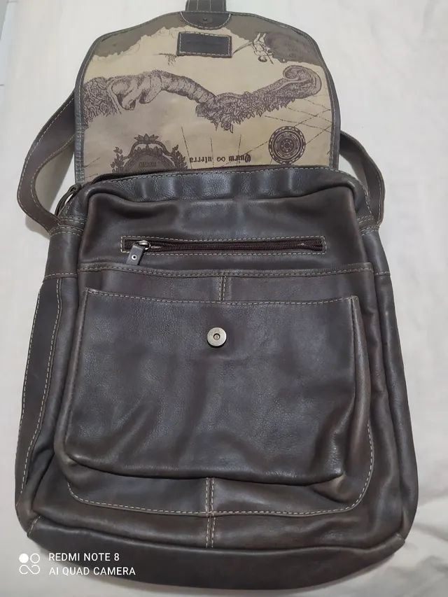 Bolsa de couro legítimo 