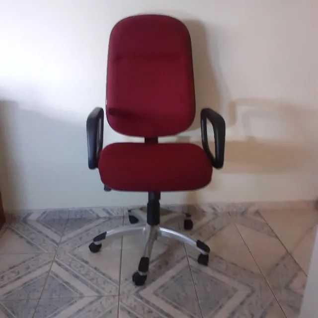 cadeira ofice operativa presidente vermelha - Foto 6