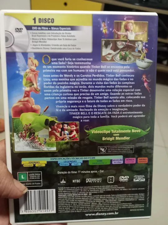 DVD Tinker Bell - O Resgate da Fada - Foto 2