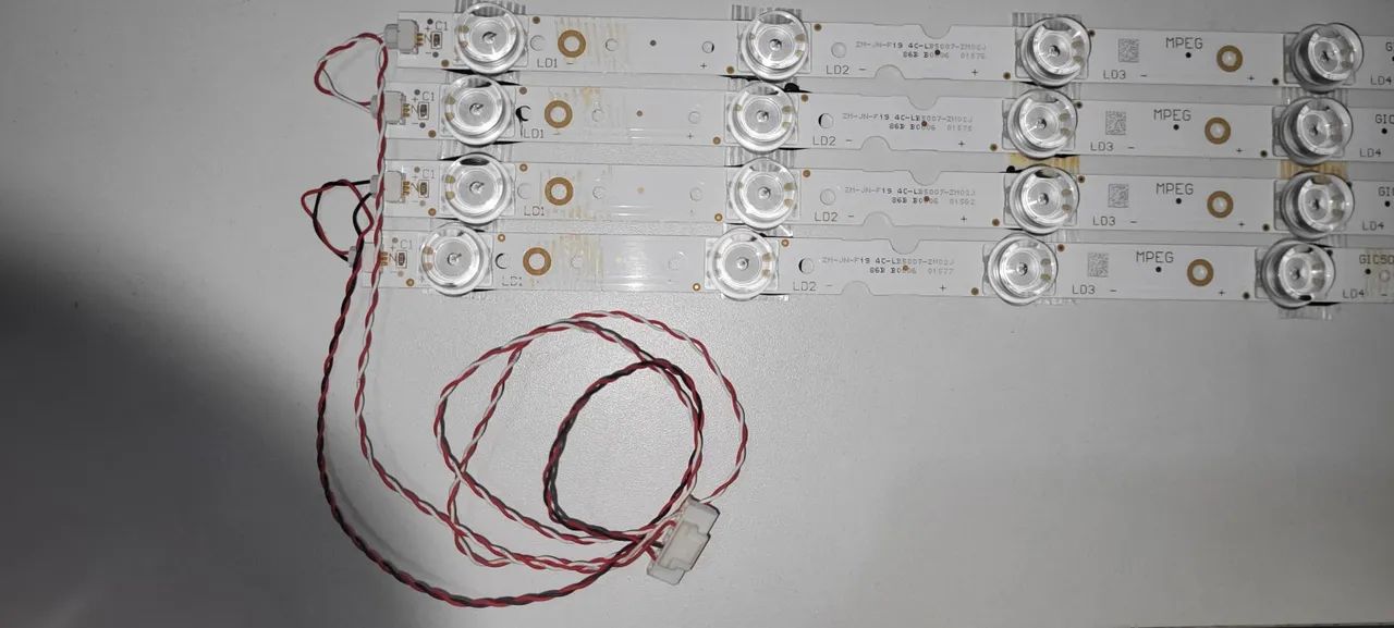 Fita de LED para TV Tcl 50p65us 55p65us 08-l12nwa2-pw200a 