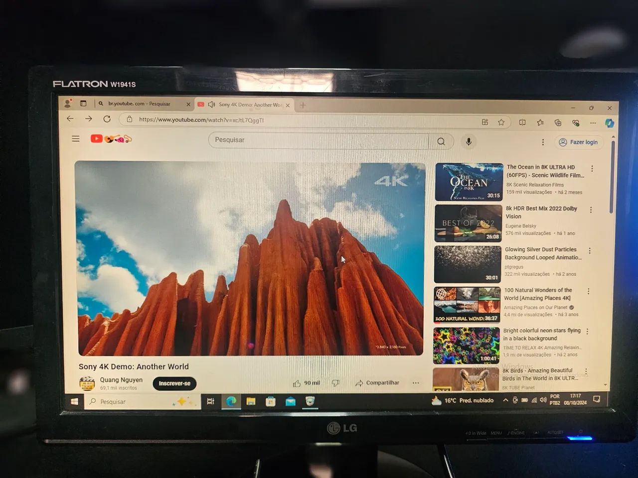 monitor LED 20" LG e2050t o valor é o anunciado sem propostas - Foto 3