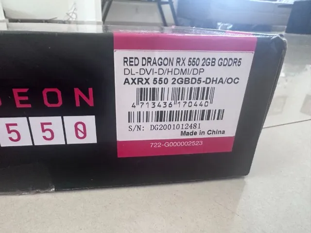 Rx550 Power Color 2Gb DDR5