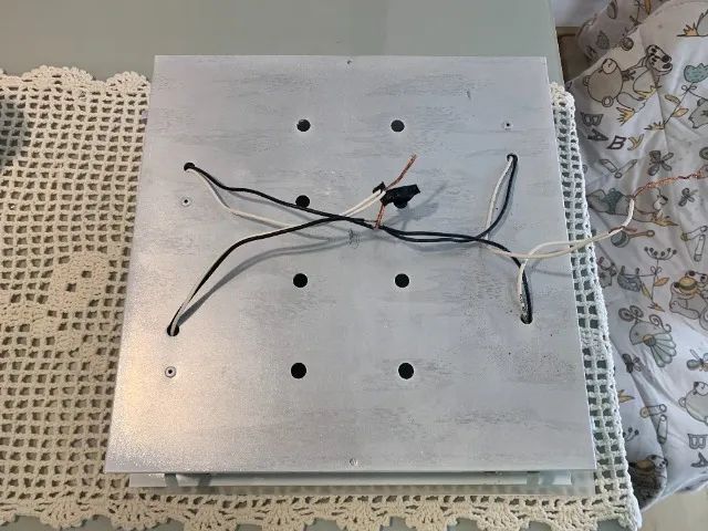 Plafon luminária de embutir com vidro externo jateado - aceita até 4 lâmpadas - Foto 3