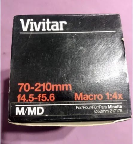 Objetiva Vivitar 70 - 210mm Com Macro 1:4x - Foto 4